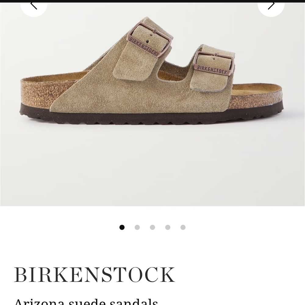 Birkenstock Arizona Suede Sandals - Tan